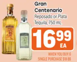 Tony’s Fresh Market Gran Centenario offer