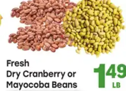 Tony’s Fresh Market Fresh Dry Cranberry or Mayocoba Beans offer