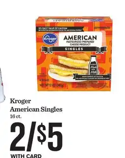 Mariano's Kroger American Singles offer