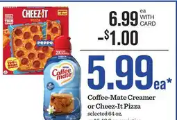 Mariano's Coffee-Mate Creamer or Cheez-It Pizza offer