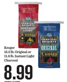 Mariano's Kroger 15.5 lb. Original or 11.6 lb. Instant Light Charcoal offer