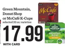 Mariano's Green Mountain, Donut Shop or McCafé K-Cups offer