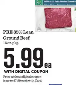Mariano's PRE 85% Lean Ground Beef offer