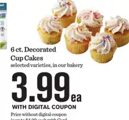 Mariano's 6 ct. Decorated Cup Cakes offer