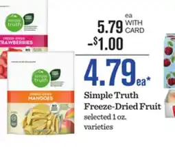 Mariano's Simple Truth Freeze-Dried Fruit offer