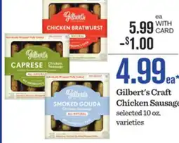 Mariano's Gilbert's Craft Chicken Sausage offer