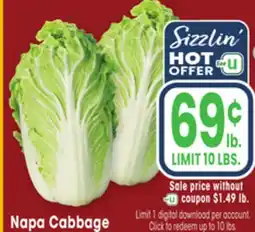 Jewel-Osco Napa Cabbage offer