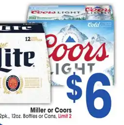 Jewel-Osco Miller or Coors offer