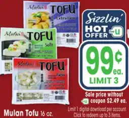 Jewel-Osco Mulan Tofu offer