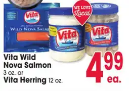 Jewel-Osco Vita Wild Nova Salmon 3 oz. or Vita Herring 12 oz offer