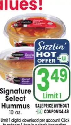 Jewel-Osco Signature Select Hummus offer