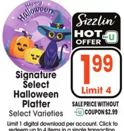Jewel-Osco Signature Select Halloween Platter offer