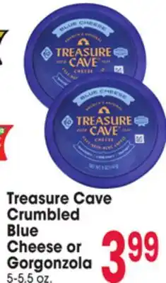 Jewel-Osco Treasure Cave Crumbled Blue Cheese or Gorgonzola offer