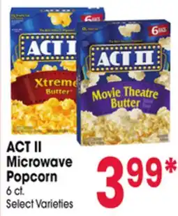 Jewel-Osco ACT II Microwave Popcorn offer