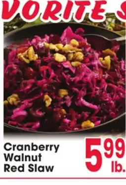 Jewel-Osco Cranberry Walnut Red Slaw offer