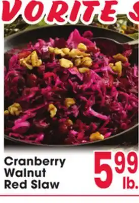 Jewel-Osco Cranberry Walnut Red Slaw offer
