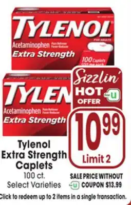 Jewel-Osco Tylenol Extra Strength Caplets offer