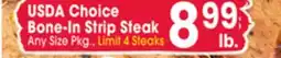 Jewel-Osco USDA Choice Bone-In Strip Steak offer