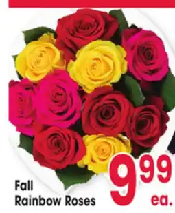 Jewel-Osco Fall Rainbow Roses offer