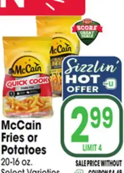 Jewel-Osco McCain Fries or Potatoes offer
