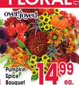 Jewel-Osco Overjoyed Pumpkin Spice Bouquet offer