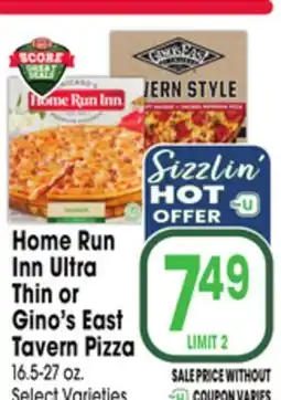 Jewel-Osco Home Run Inn Ultra Thin or Gino's East Tavern Pizza offer