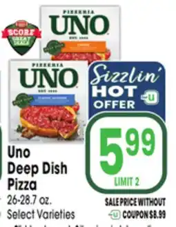 Jewel-Osco Uno Deep Dish Pizza offer