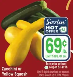 Jewel-Osco Zucchini or Yellow Squash offer