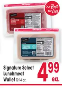 Jewel-Osco Signature Select Lunchmeat Wallet offer