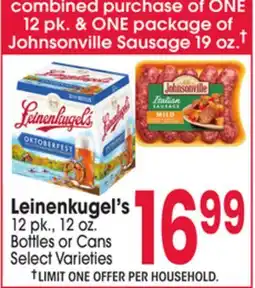 Jewel-Osco Leinenkugel's offer