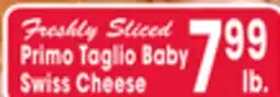 Jewel-Osco Primo Taglio Baby Swiss Cheese offer