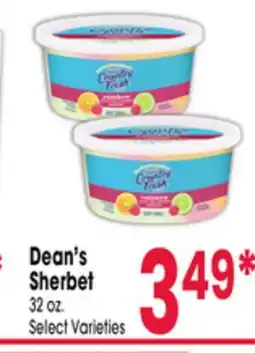 Jewel-Osco Dean's Sherbet offer