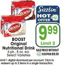 Jewel-Osco BOOST Original Original Nutritional Drink offer