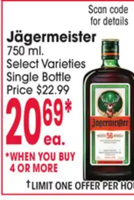 Jewel-Osco Jägermeister offer