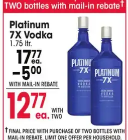 Jewel-Osco Platinum 7X Vodka offer