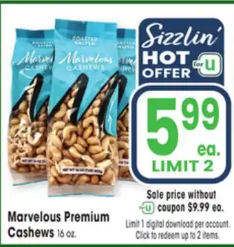 Jewel-Osco Marvelous Premium Cashews offer