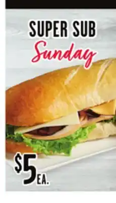 Jewel-Osco SUPER SUB offer