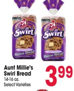 Jewel-Osco Aunt Millie's Swirl Bread offer