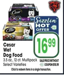 Jewel-Osco Cesar Wet Dog Food offer