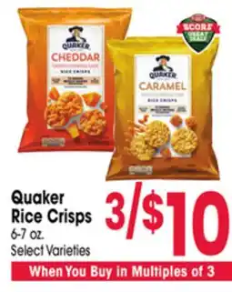 Jewel-Osco Quaker Rice Crisps offer