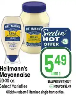 Jewel-Osco Hellmann's Mayonnaise offer