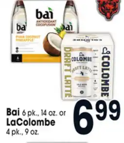Jewel-Osco Bai 6 pk., 14 oz. or LaColombe 4 pk., 9 oz offer