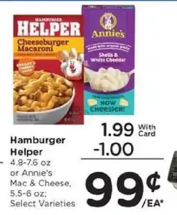Kroger Hamburger Helper or Annie's Mac & Cheese offer