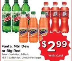 Kroger Fanta, Mtn Dew or Big Red offer