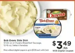 Kroger Bob Evans Side Dish offer