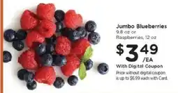 Kroger Jumbo Blueberries or Raspberries offer