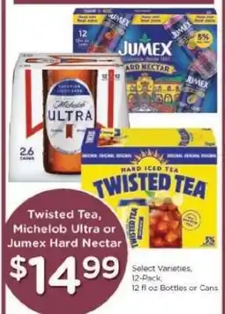 Kroger Twisted Tea, Michelob Ultra or Jumex Hard Nectar offer