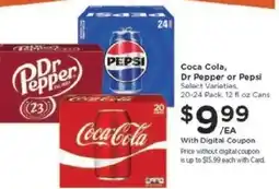 Kroger Coca-Cola, Dr Pepper or Pepsi offer