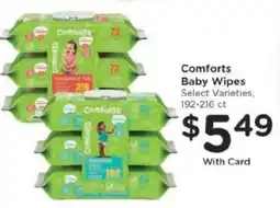 Kroger Comforts Baby Wipes offer