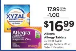 Kroger Allegra Allergy Tablets offer